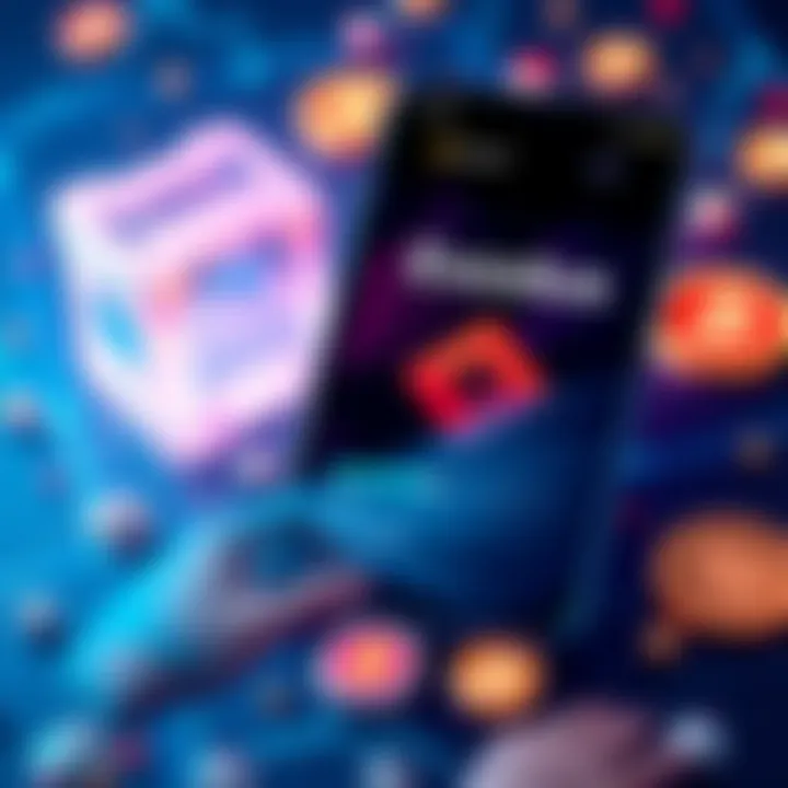 A digital illustration of the Exodus Wallet interface on a smartphone with cryptocurrency icons around it.