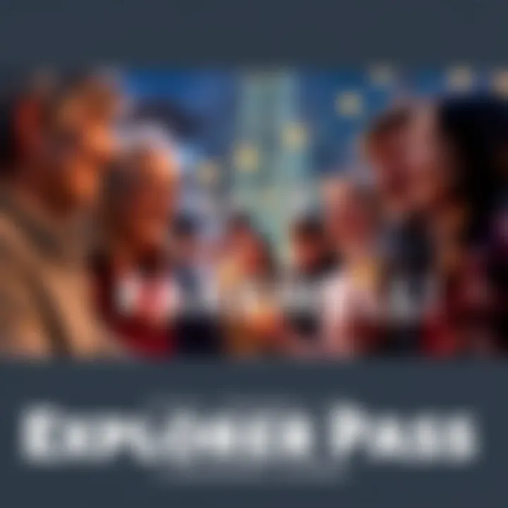 A group of people sharing memories and celebrating the end of the Explorer Pass journey, with smiles and some tears