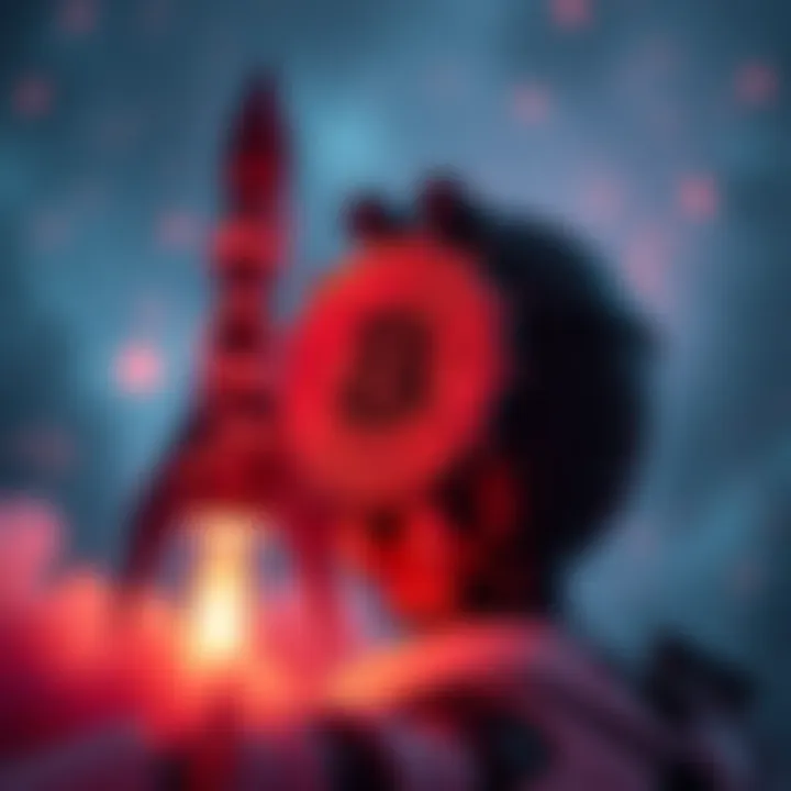 A visual representation of a fair launch in cryptocurrency featuring AI technology and transparent token emissions