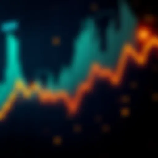 A graph showing the decline of Dogecoin value over time, indicating struggles in the cryptocurrency market.