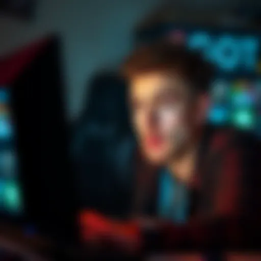 A dedicated fan looks concerned while viewing Spoon's content on a computer screen, showing signs of frustration over repetitive themes.