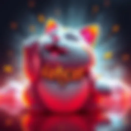 The logo of $fatcat featuring a playful fat cat symbolizing wealth, with vibrant colors representing excitement in the crypto market.
