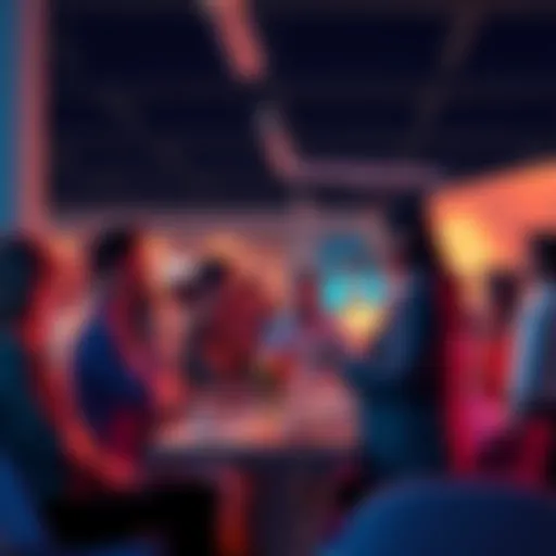 People engaging in a discussion about trending topics in February 2026