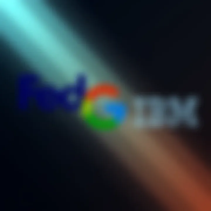 Logos of FedEx, Google, and IBM representing their collaboration on the Hedera Council initiative