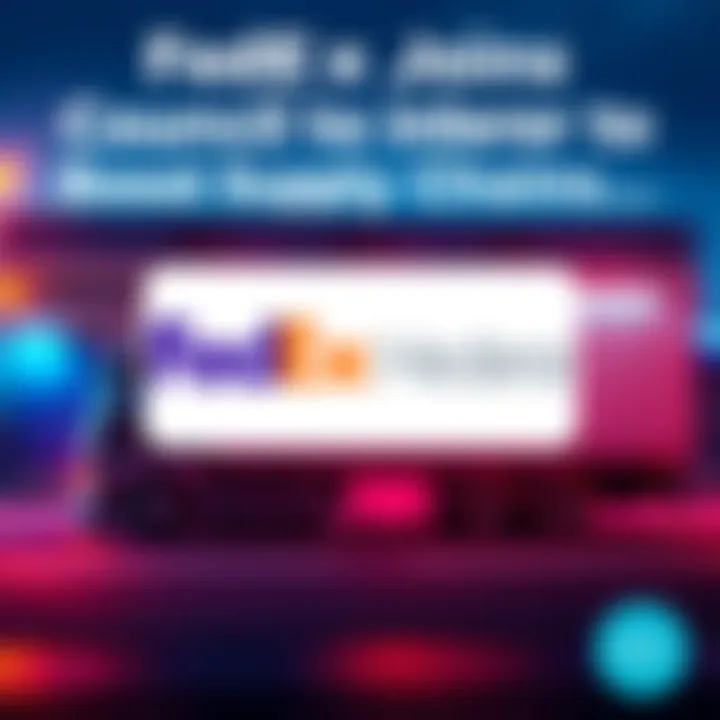 FedEx truck and Hedera logo symbolizing partnership for supply chain improvement