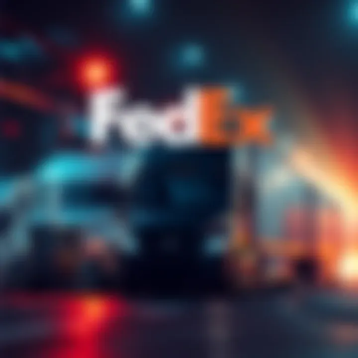 FedEx trucks and Hedera logo representing digital supply chain innovation