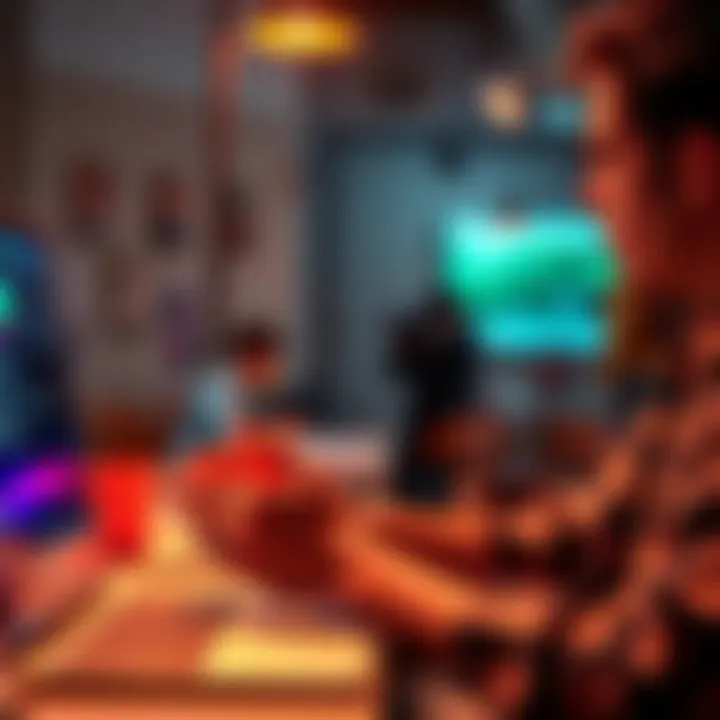 Individual sharing ideas and suggestions for new website features