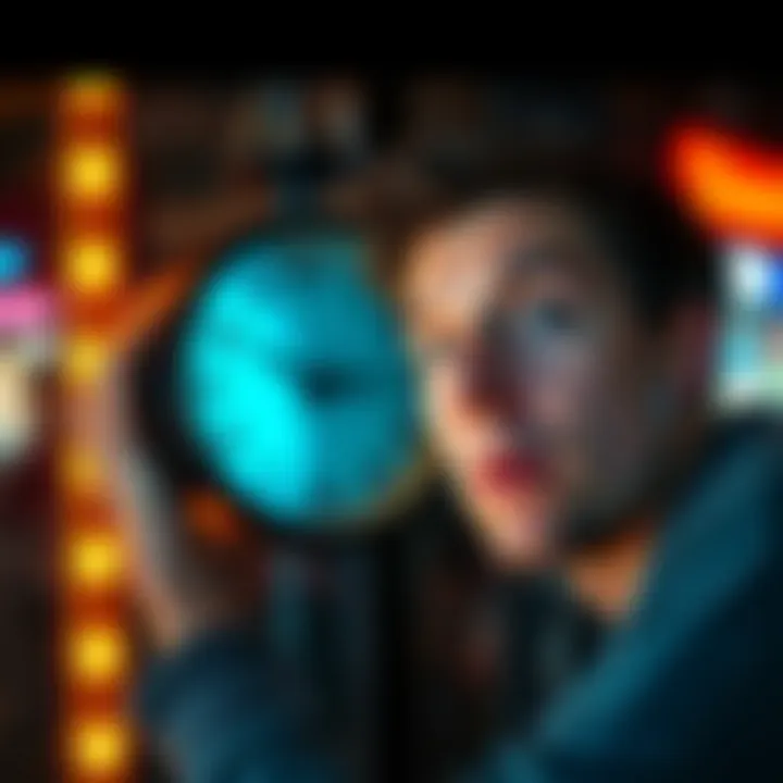 A person looking at a clock with a surprised expression as seconds seem to stretch, highlighting the experience of time distortion.