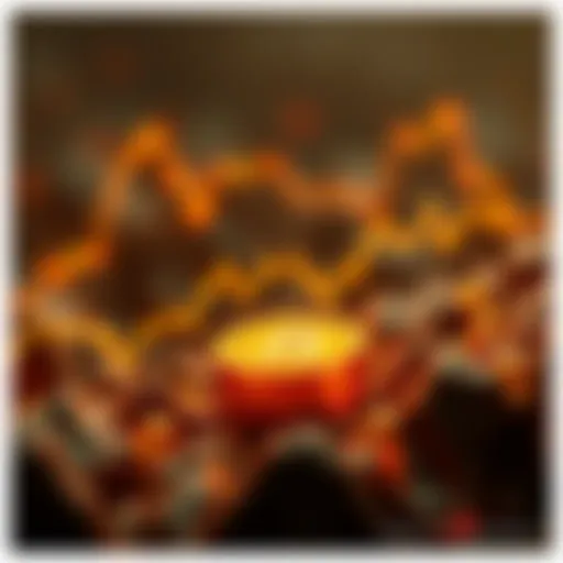 A graphic showing FiatXGold linked to gold's price movements, symbolizing stability in cryptocurrency.