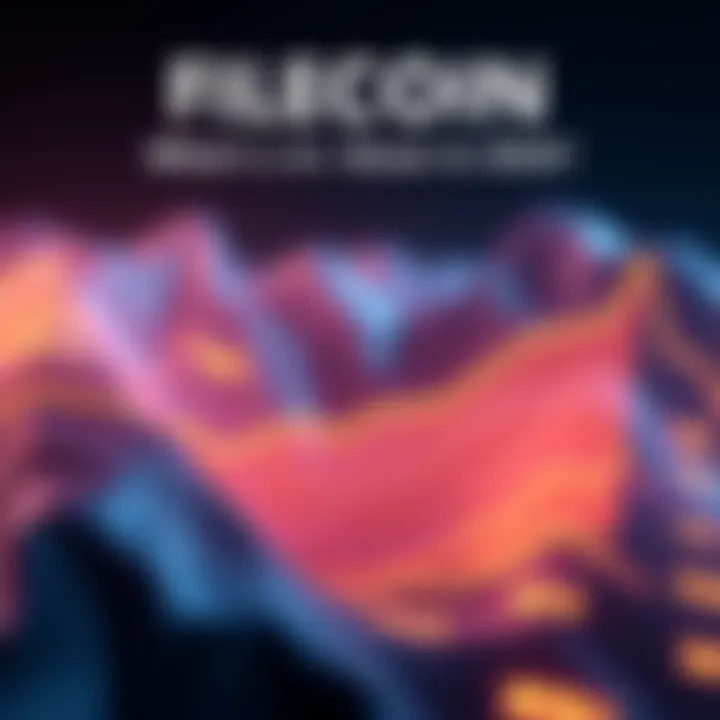 A line chart showing Filecoin price predictions for 2026 with upward trends and market analysis