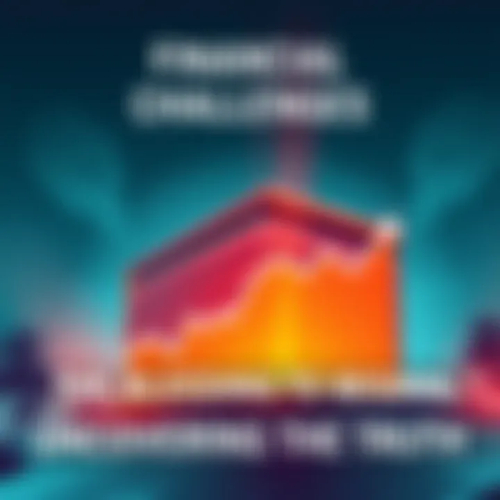 Financial Challenges Illustration showing a company building with a downward trending graph overlay, symbolizing financial issues.