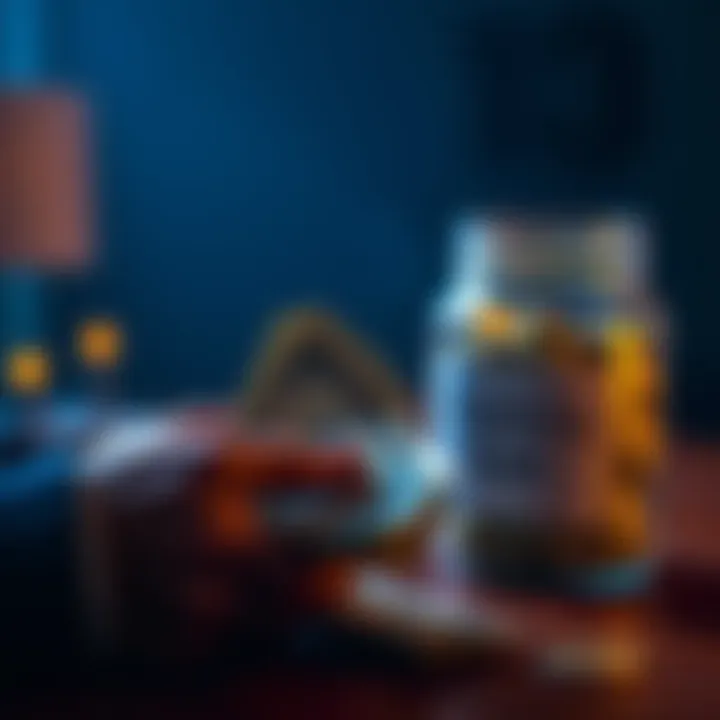 A person counting cash with a savings jar labeled 'Stacking Goal' in the background, showing progress towards a financial target.