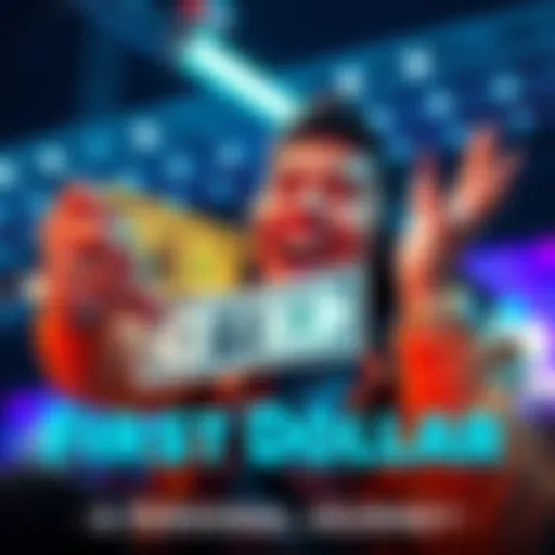 A gamer excitedly holds a dollar bill and smiles, celebrating their first dollar earned from gaming.