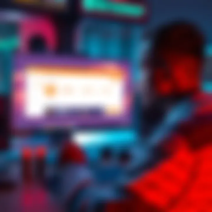 A person looking at a computer screen displaying the Retoswap platform while preparing to swap XMR.