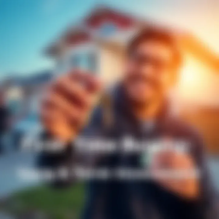 A first-time buyer smiling while holding keys to their new home, symbolizing confidence in long-term investment