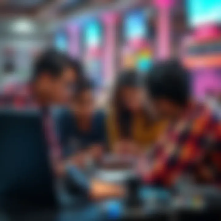 A group of first-year university students in Delhi brainstorming and coding for their first hackathon project.