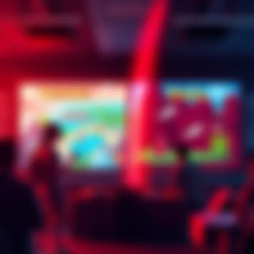 A split-screen showing the new and old versions of a fishing mini-game, with players discussing their preferences. The new version features vibrant graphics, while the old version has classic pixel ar...