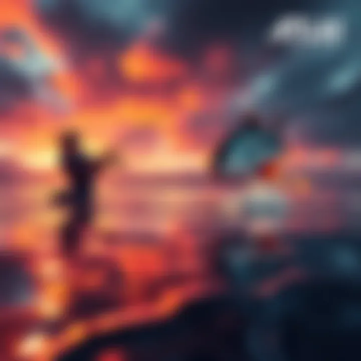 A player casting a fishing line in the game Atlas, with fish visible but not biting.