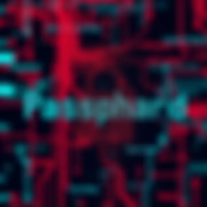 A visual representation of five separate words arranged in a secure pattern, illustrating the concept of a five-word passphrase for cybersecurity.