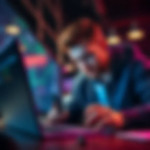 A person troubleshooting a cryptocurrency wallet on a laptop, looking frustrated while checking digital transactions.