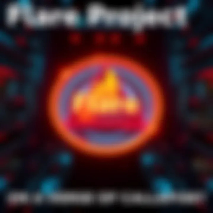 Flare Project Logo with Warning Sign Flare Project logo surrounded by a warning sign indicating concerns about its future