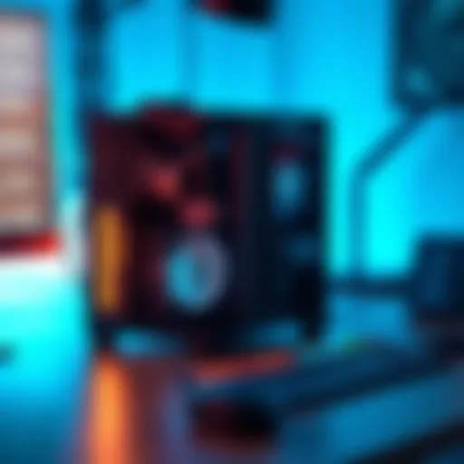 Fluminer T3 Bitcoin miner placed on a work desk with lights on, showing modern design and compact size