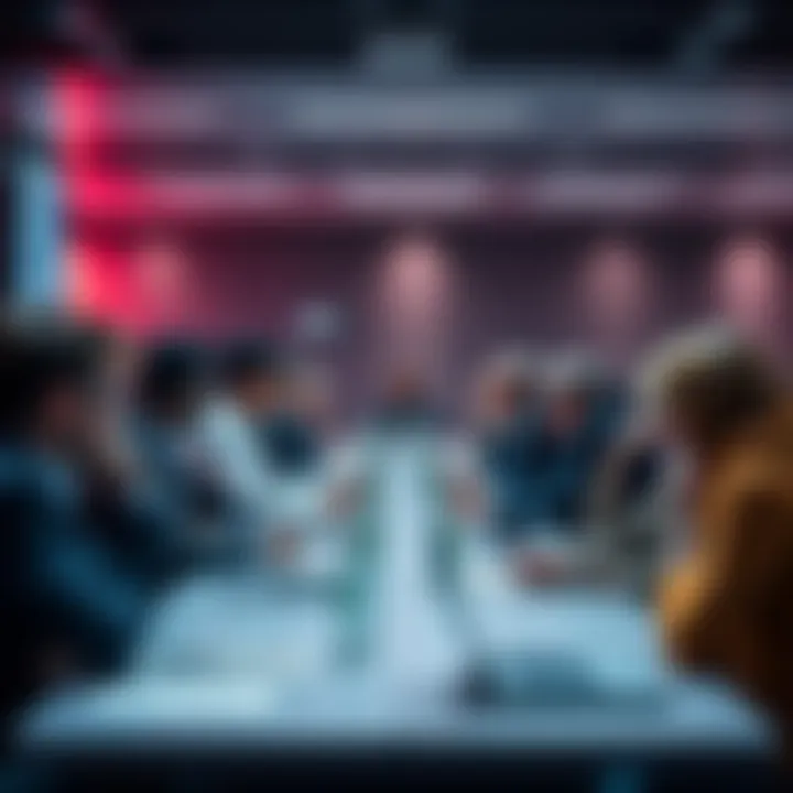 Members in a forum sharing calm discussions about market changes, reflecting a mature perspective