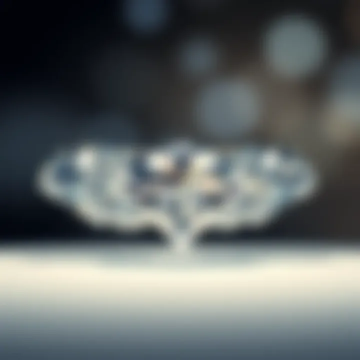 A close-up view of four stunning diamonds arranged elegantly, highlighting their unique qualities and sparkle