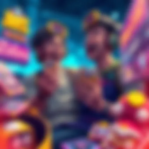 A free player happily obtaining limited cards in a gaming environment, showcasing excitement and joy.