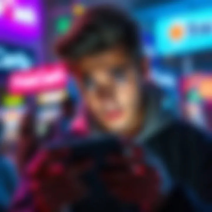 FreeCash App Glitch on Atlas Arcade A person looking frustrated at their phone while using the FreeCash app, indicating a glitch after downloading through Atlas Arcade.