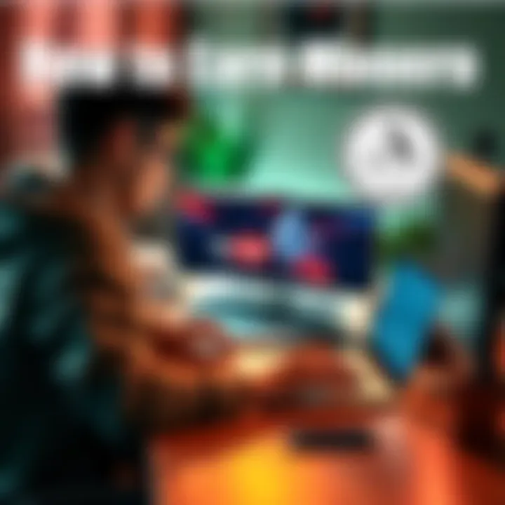 A freelancer designing a YouTube thumbnail on a laptop, emphasizing payment in Monero, with a wallet icon in the corner