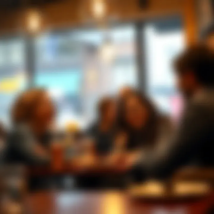 Two friends laughing and enjoying a conversation in a cozy cafe, highlighting strong emotional connection.