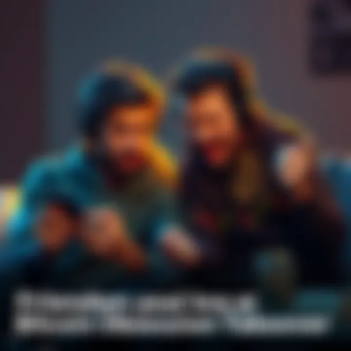 Two friends arguing over Bitcoin A tense scene showing two friends in a heated discussion about Bitcoin, with one friend looking frustrated and the other obsessed with charts on a phone