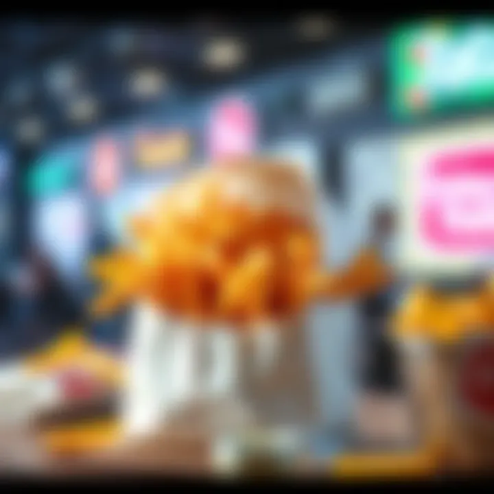 A takeout bag filled with crispy fries spilling out, showcasing the fast food hack.