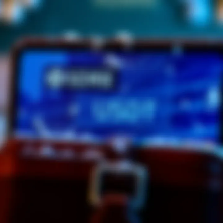 A digital wallet screen showing a frozen balance and warning message about blacklisting