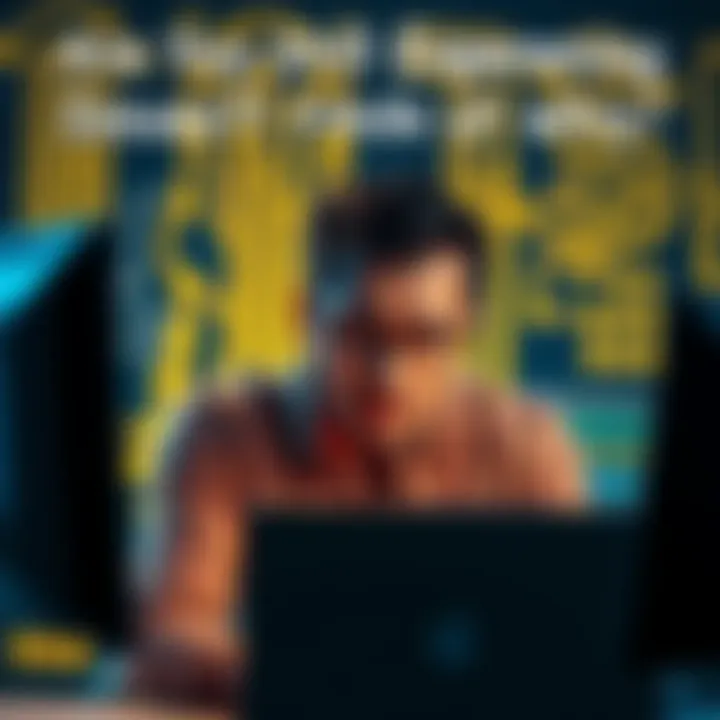 A person looking frustrated in front of a computer, indicating connectivity issues