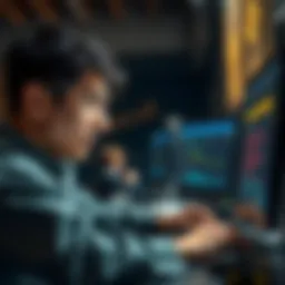 Frustrated Binance User A person looking frustrated while using a computer displaying withdrawal errors on Binance.