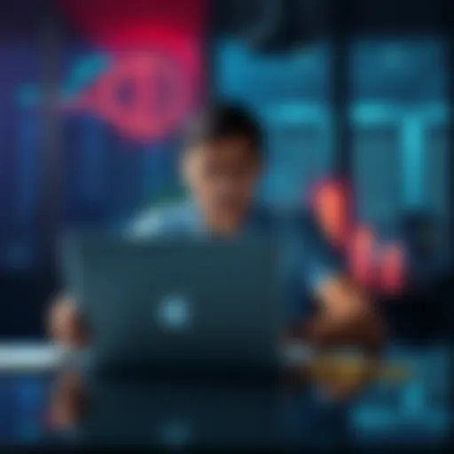 A frustrated person sitting at a desk with a laptop, looking upset while checking their Coinbase account, reflecting on their struggle to access funds.