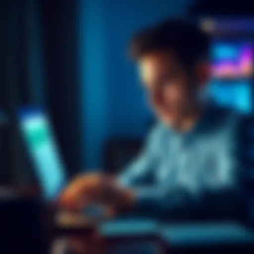 A person looking stressed while using a laptop, showing a Coinbase screen with verification messages