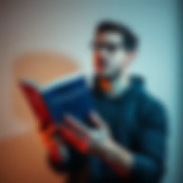 A person looks frustrated while holding a book about Cardano, symbolizing their journey and challenges in the crypto space.