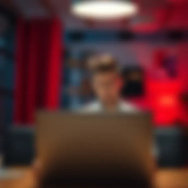 A person looking upset during a video call, with a laptop in front, indicating a bad customer service experience with Revolut