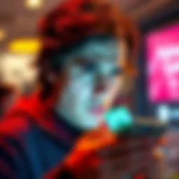 A person looking unhappy while removing funds from a financial app on their phone, symbolizing dissatisfaction with customer service and rewards.