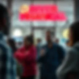 Frustrated customers at River Financial People expressing frustration outside River Financial after account closures and ID verification issues