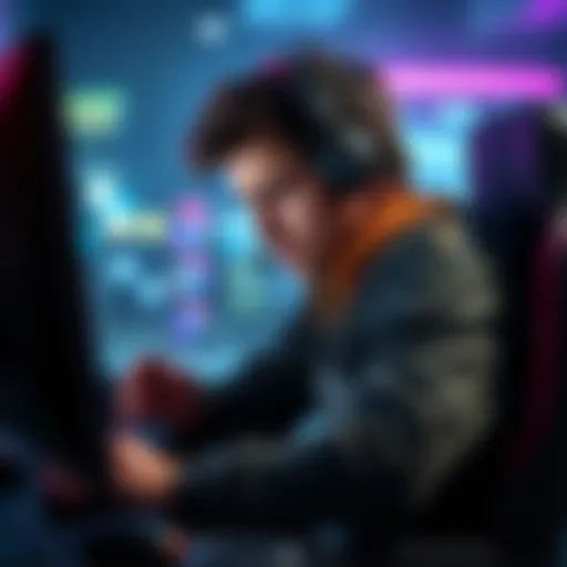 A gamer looks upset while playing, frustrated after selecting the wrong profession in the game.
