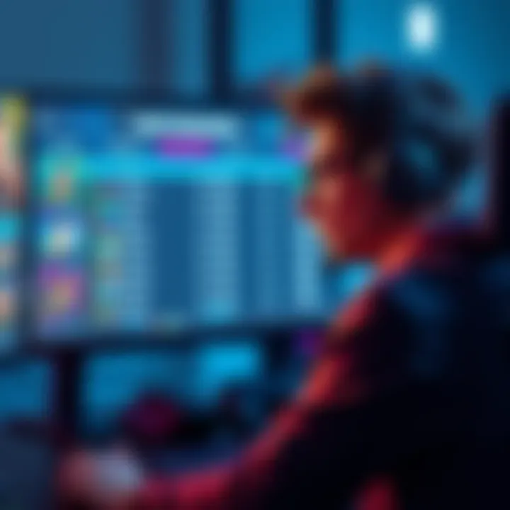 A gamer looks frustrated while staring at a matchmaking screen, showcasing a score with unbalanced matchups against higher-ranked opponents.