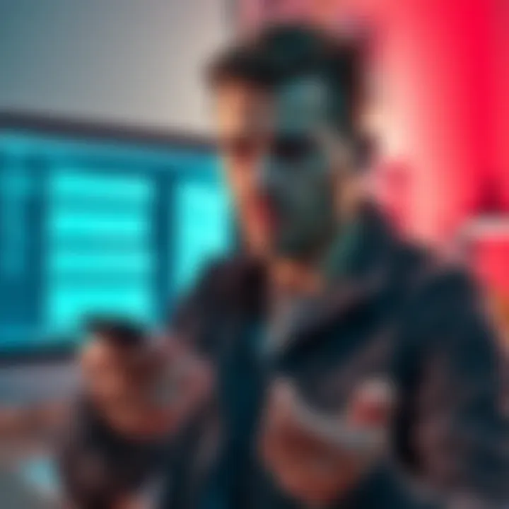 Frustrated Ledger Customer A person looking disappointed while holding a Ledger Nano X device, with a computer and support chat screen in the background.