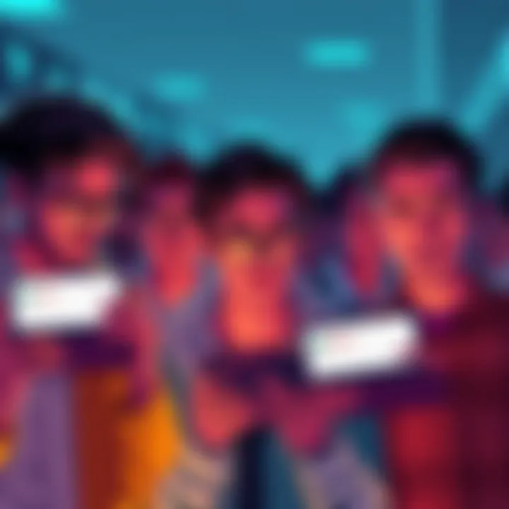 Group of people looking confused while trying to access their USDT payments on Tron network, showing screens of their wallets with error messages.