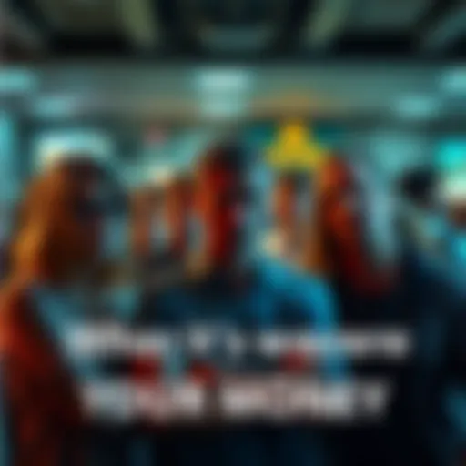 A group of people looking concerned while discussing their unresolved payment issues during tax season.