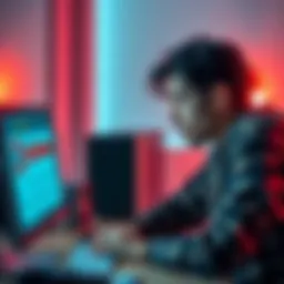 Individual looking stressed at a computer, showing a message about blocked withdrawals, representing support delays.