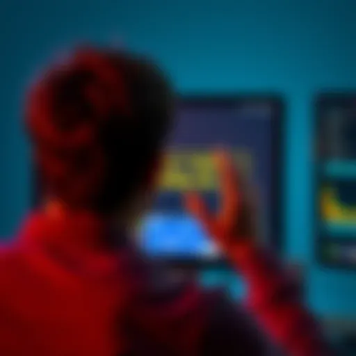 Frustrated person staring at a computer screen A person looks frustrated while staring at a computer monitor displaying a 'daily limit reached' message